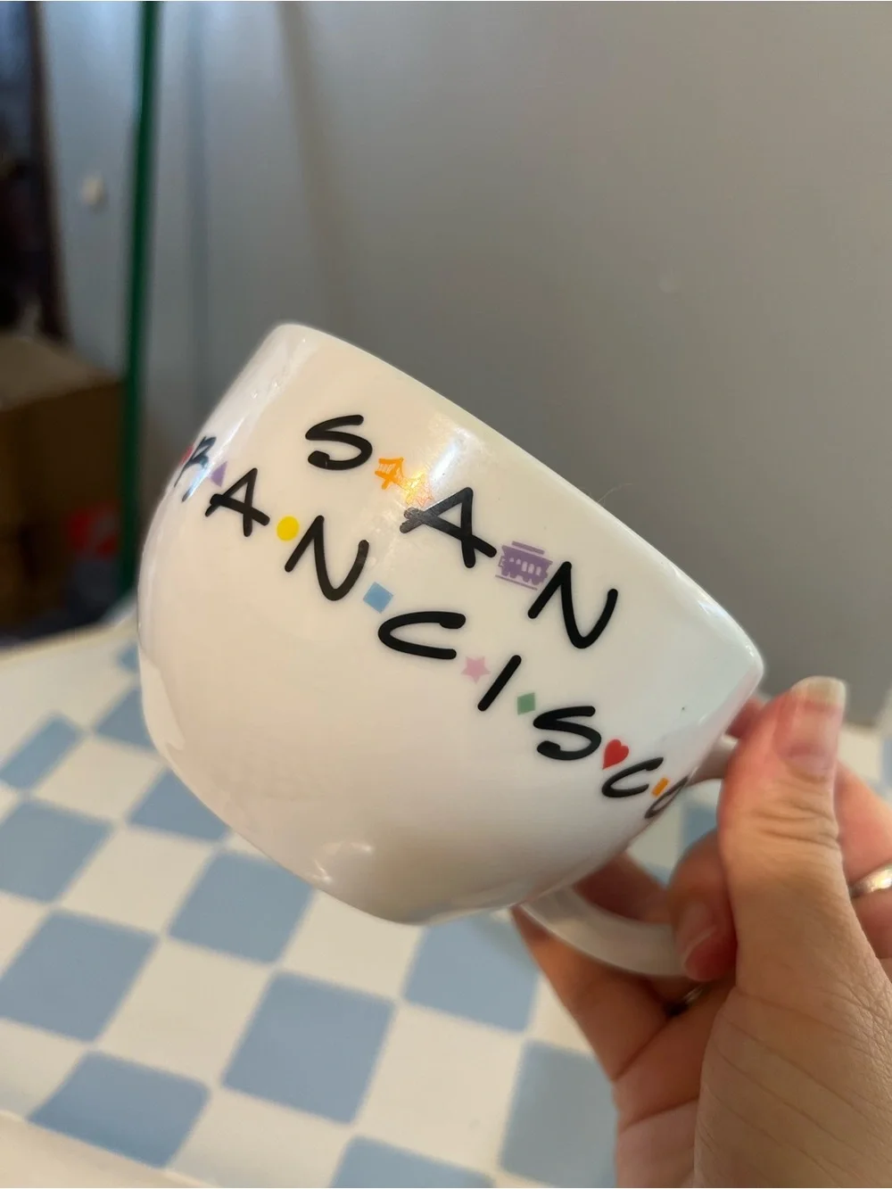 San Francisco “friends” Decorative White Ceramic Mug Bowl